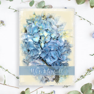 Blue Hydrangea Marriage / Elopement Announcement