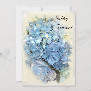 Blue Hydrangea Marriage / Elopement Announcement