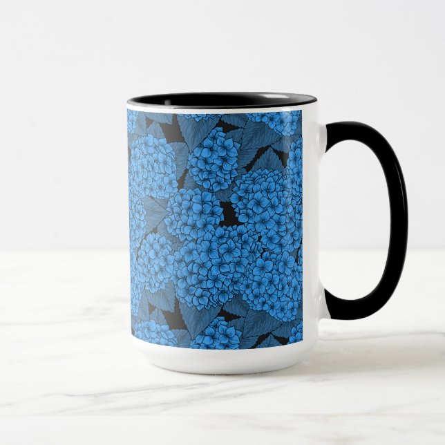 Blue hydrangea mug (Right)