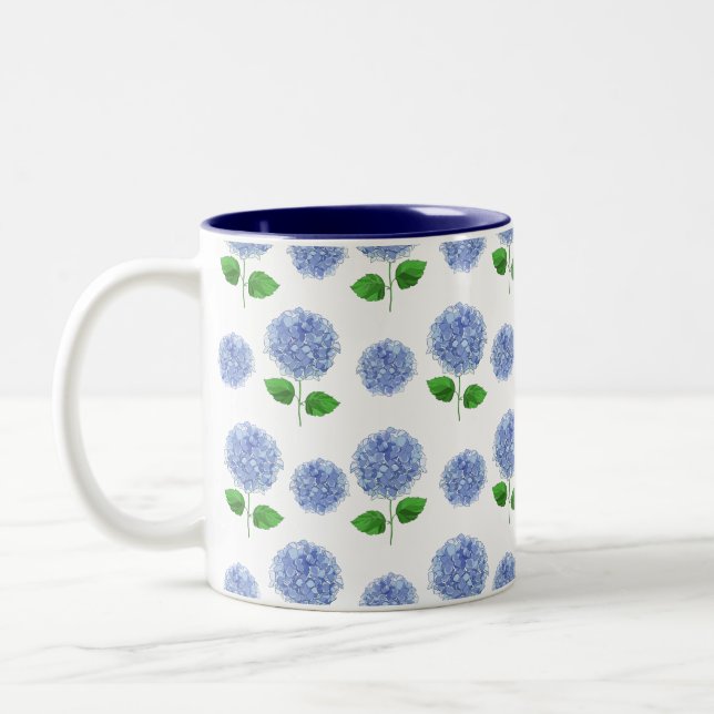Blue Hydrangea Mug (Left)