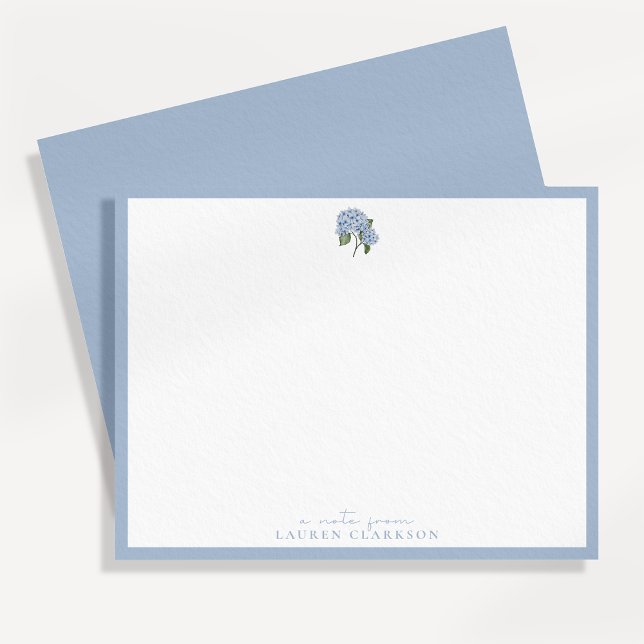 Blue Hydrangea Note Card (Creator Uploaded)