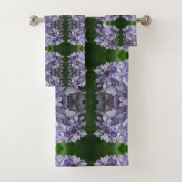 Blue Hydrangea Petals Abstract Floral