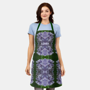 Blue Hydrangea Petals Pattern Personalised    Apron