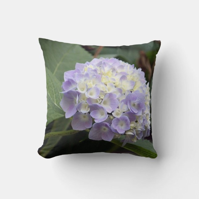 Blue Hydrangea Pillow (Front)