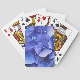 BLUE HYDRANGEA  PLAYING CARDS