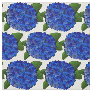 Blue Hydrangea Print Fabric