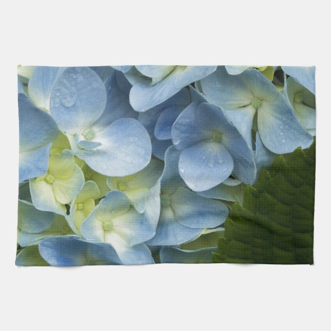 Blue Hydrangea Tea Towel (Horizontal)