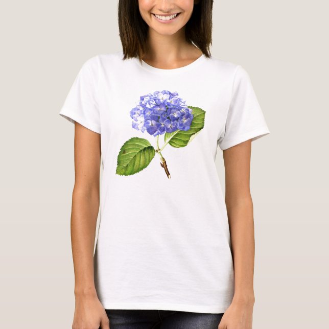 Blue Hydrangea tee (Front)