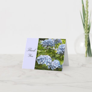 Blue Hydrangea Thank You Card