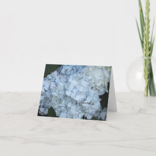Blue Hydrangea Thank You Card