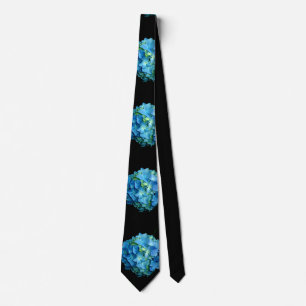 Blue Hydrangea Tie