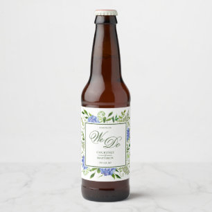 Blue Hydrangea Tomorrow We Do Beer Bottle Label