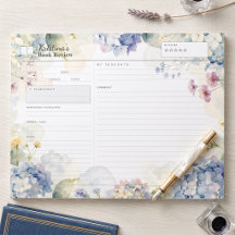 Blue Hydrangea Watercolor Floral Book Review