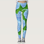Blue hydrangea waterolor pattern leggings<br><div class="desc">Pattern made of blue hydrangea flower painted with watercolors.</div>