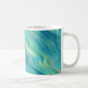 Blue Hydrangea Wavy Texture Coffee Mug