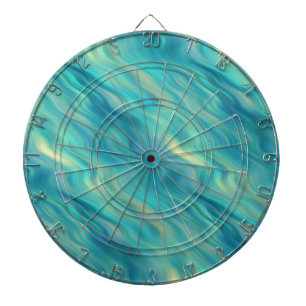 Blue Hydrangea Wavy Texture Dartboard