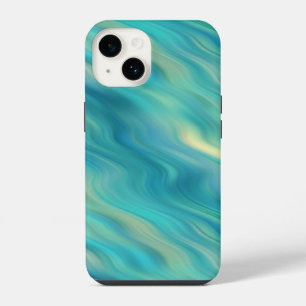 Blue Hydrangea Wavy Texture iPhone Case