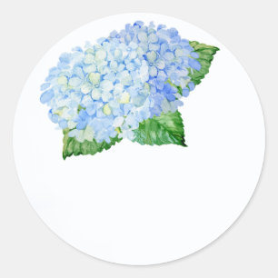 Blue Hydrangea Wedding Favour Stickers
