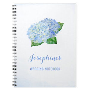 Blue Hydrangea Wedding Planning Notebook