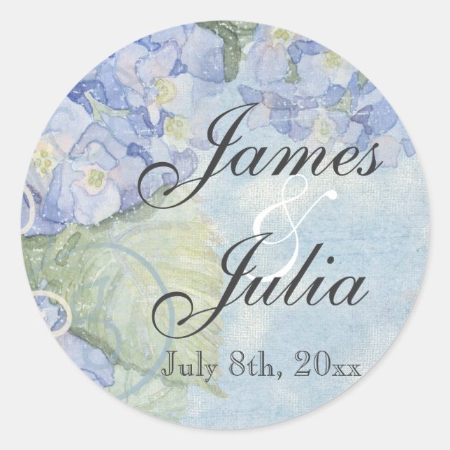 Blue Hydrangea, Wedding Seal (Front)
