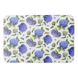 Blue Hydrangeas Bath Mat