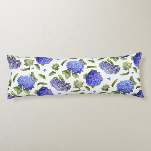Blue Hydrangeas Body Cushion (Back)