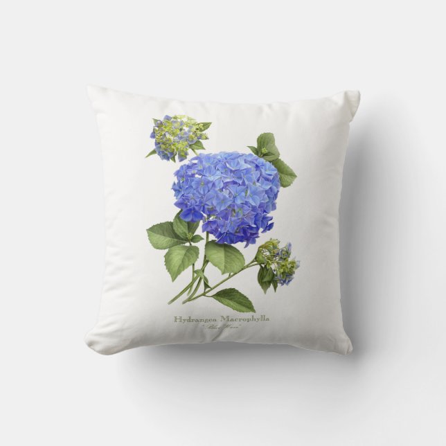 Blue Hydrangeas Cushion (Front)