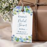 Blue Hydrangeas Floral Bridal Shower Thank You Gift Tags<br><div class="desc">Blue Hydrangeas Floral Bridal Shower Thank You Gift Tag Template. 
(1) For further customisation,  please click the "customise further" link and use our design tool to modify this template. 
(2) If you need help or matching items,  please contact me.</div>