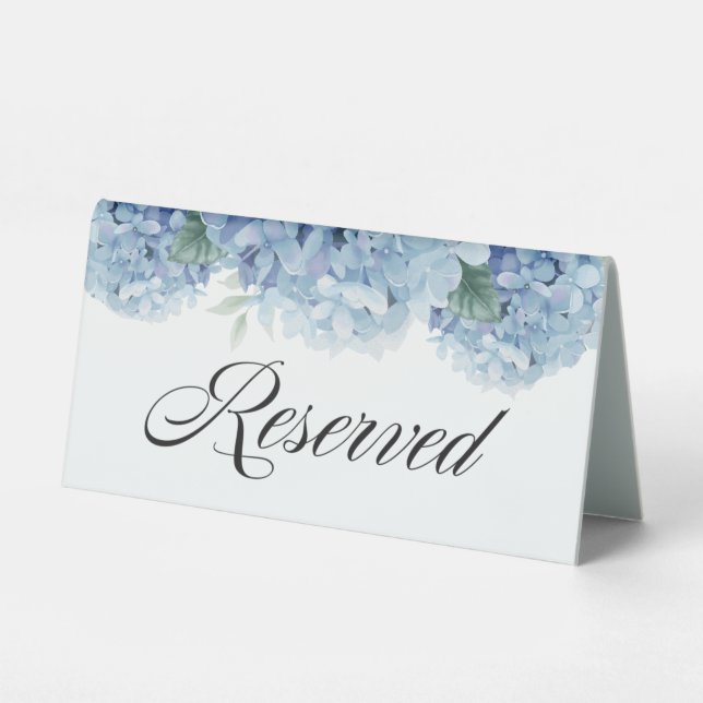 Blue Hydrangeas Floral Reserved (Front)