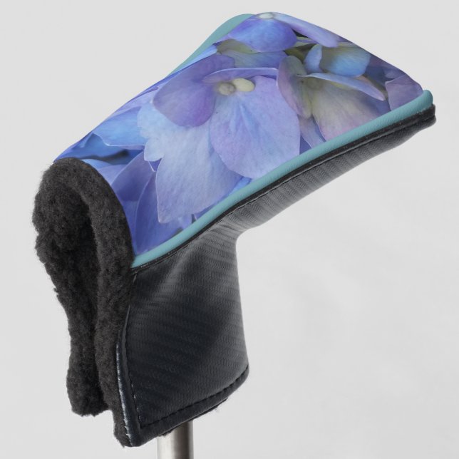 Blue Hydrangeas Flower Golf Head Cover (3/4 Front)