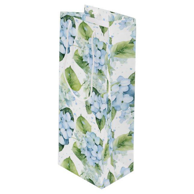 Blue Hydrangeas Gift Bag (Front Angled)