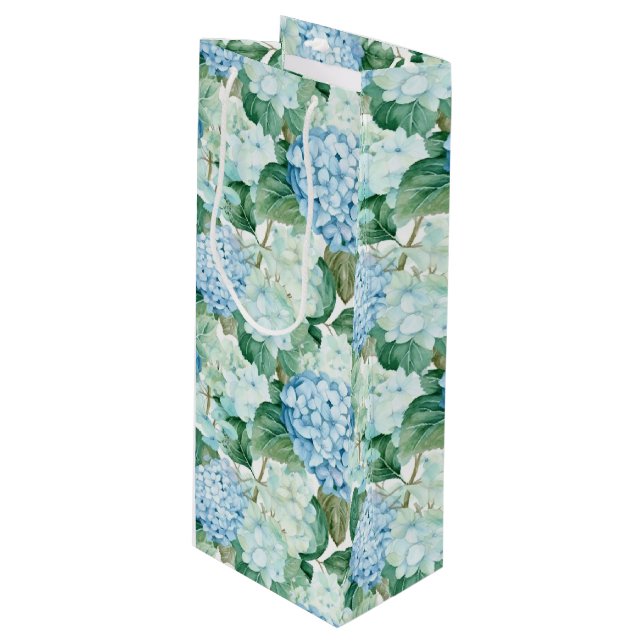 Blue Hydrangeas Gift Bag (Front Angled)