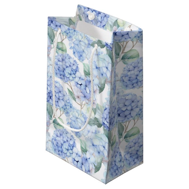 Blue Hydrangeas Gift Bag (Front Angled)