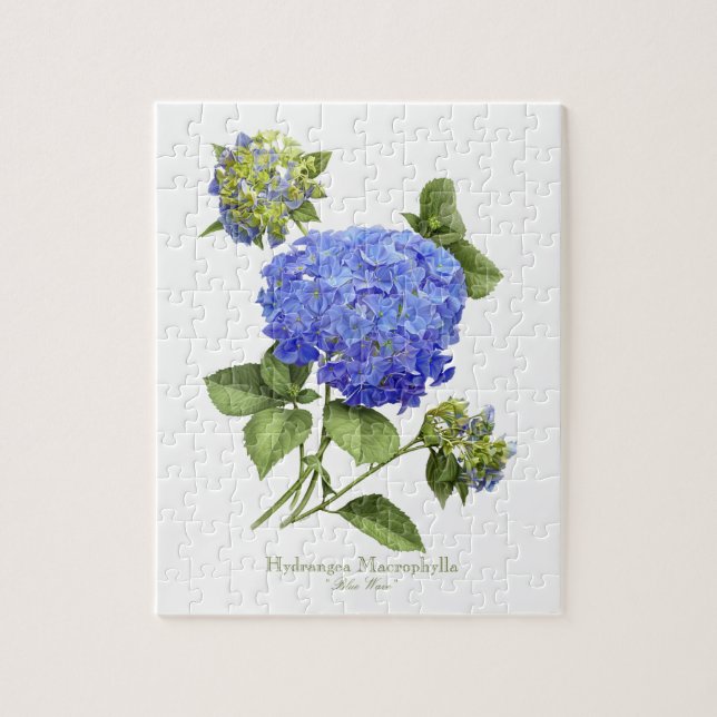 Blue Hydrangeas Jigsaw Puzzle (Vertical)