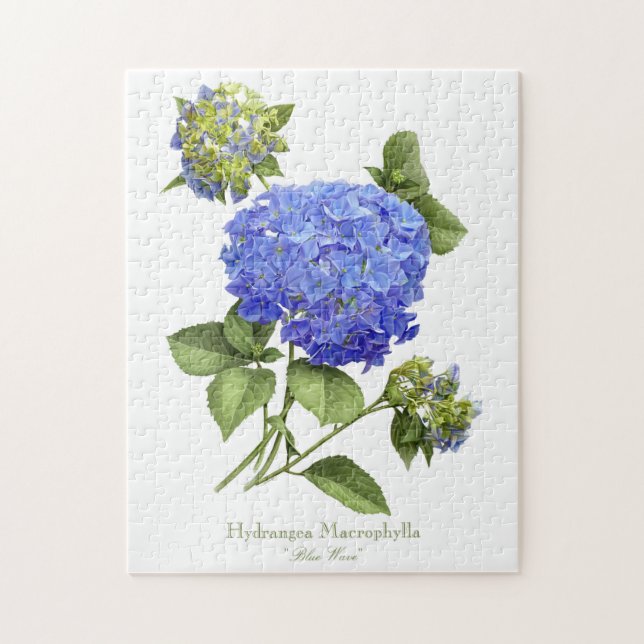 Blue Hydrangeas Jigsaw Puzzle (Vertical)