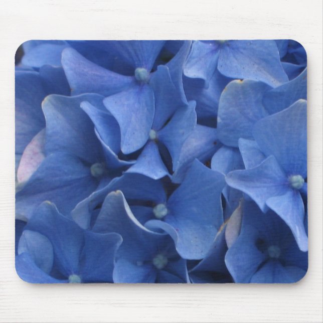 Blue Hydrangeas Mouse Pad (Front)