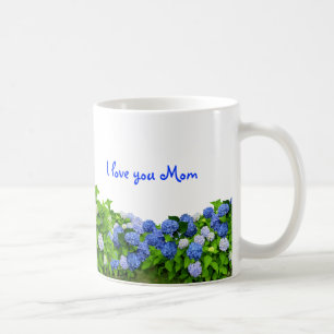 Blue Hydrangeas Mum's Coffee Mug