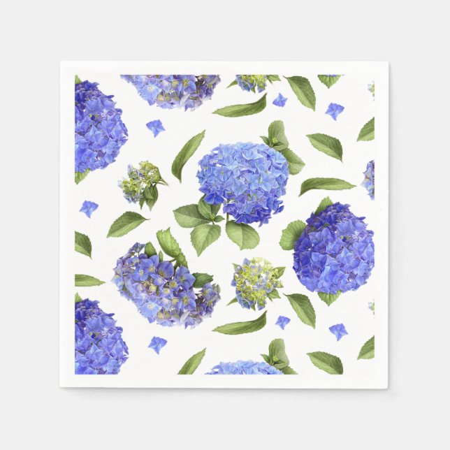 Blue Hydrangeas Napkin (Front)