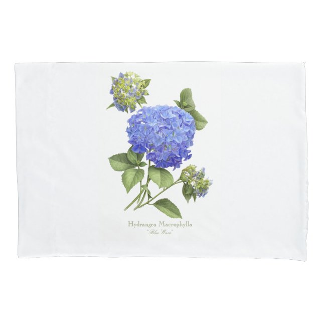 Blue Hydrangeas Pillowcase (Front)
