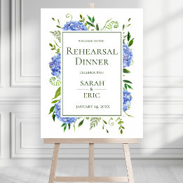 Blue Hydrangeas Rehearsal Dinner
