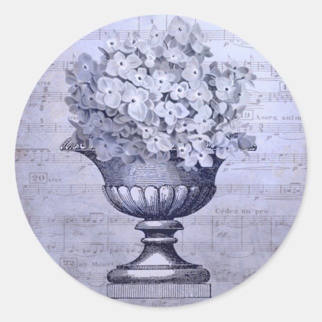 Blue Hydrangeas Stickers (Front)
