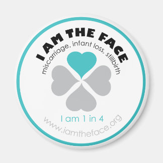 Blue I am the Face magnet