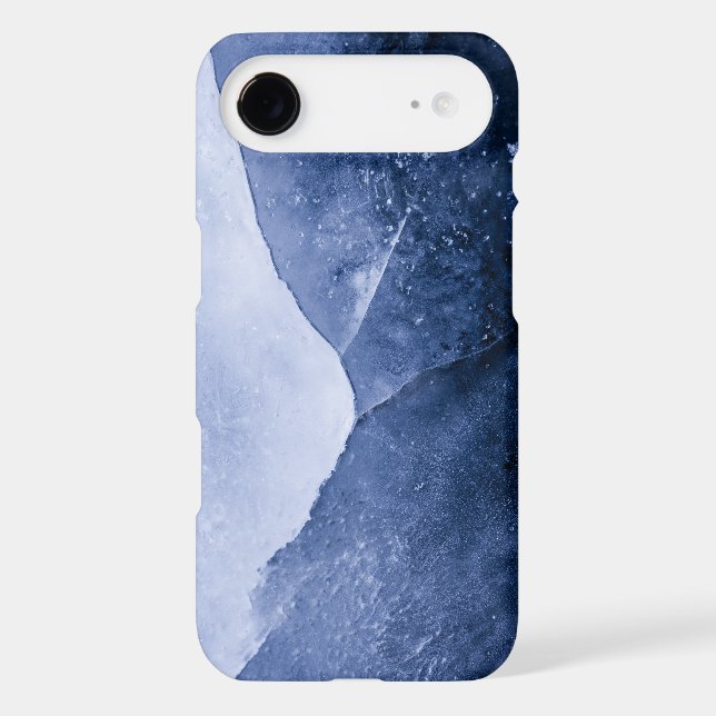 Blue Ice Abstract Art Photo (Back)