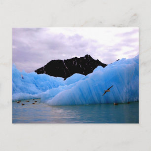 Blue ice berg postcard