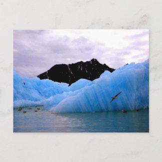Blue ice berg postcard