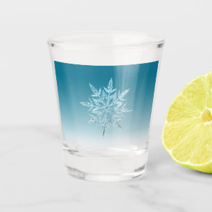 Blue Ice Crystal Shot Glass