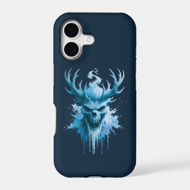 Blue Ice Demon Phone Case (Back)
