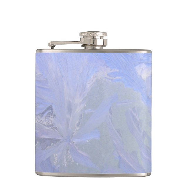 Blue ice hip flask (Front)
