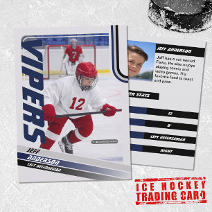 Blue Ice Hockey Trading Card