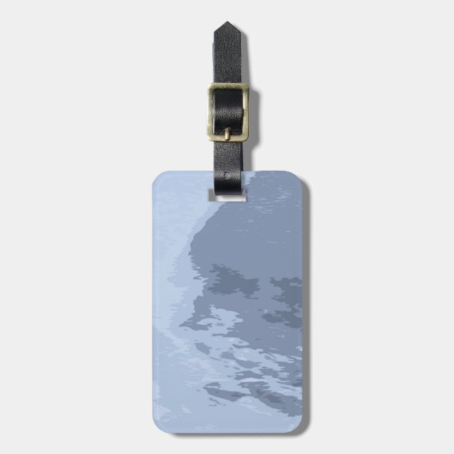 Blue Ice Luggage Tag (Front Vertical)